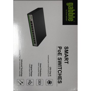 GABBLE POE  100 MBPS  8 PORT POE  +2 100MBPS UPLİNK  120W SWİTCH 